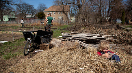 Carolyn Leadley and family at Rising Pheasant Farms