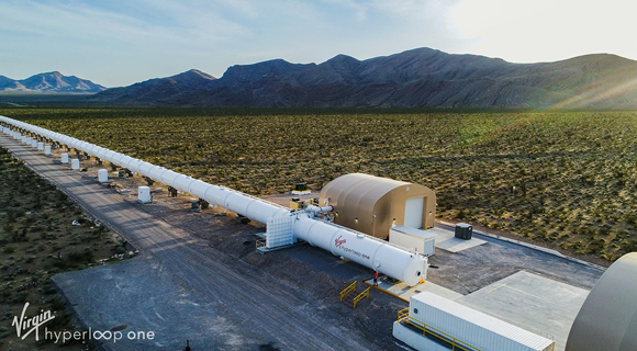 elevated hyperloop tube protecting environment