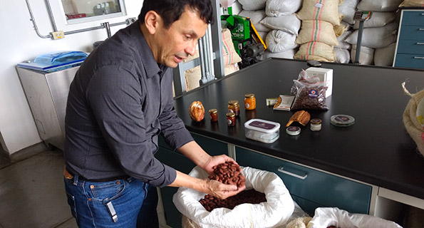products made from cacao agricultural waste in Colombia