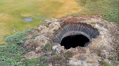 Yamal Peninsula crater