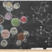 Molecules on chalkboard