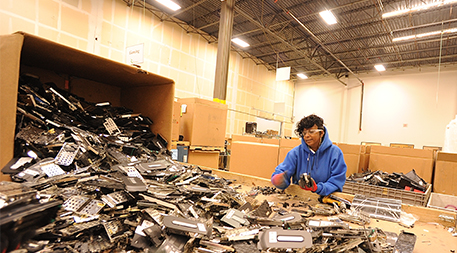 Sorting and recycling e-waste