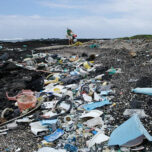 Plastic trash on Kamilo Beach