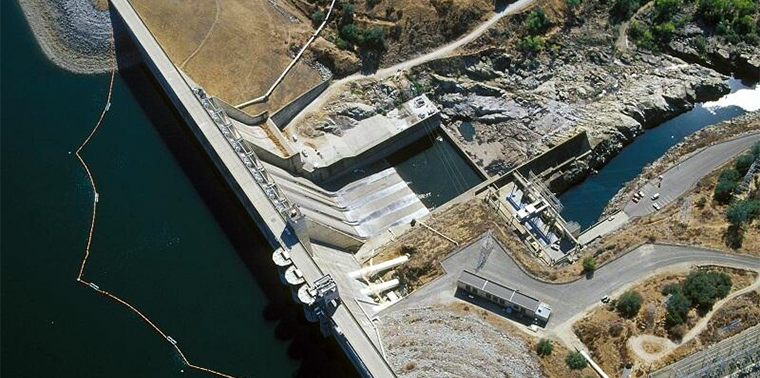 Folsom Dam from above