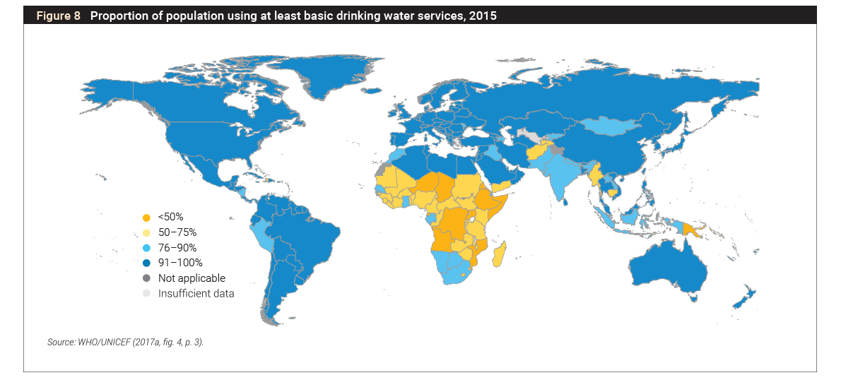 world basic drinking water map