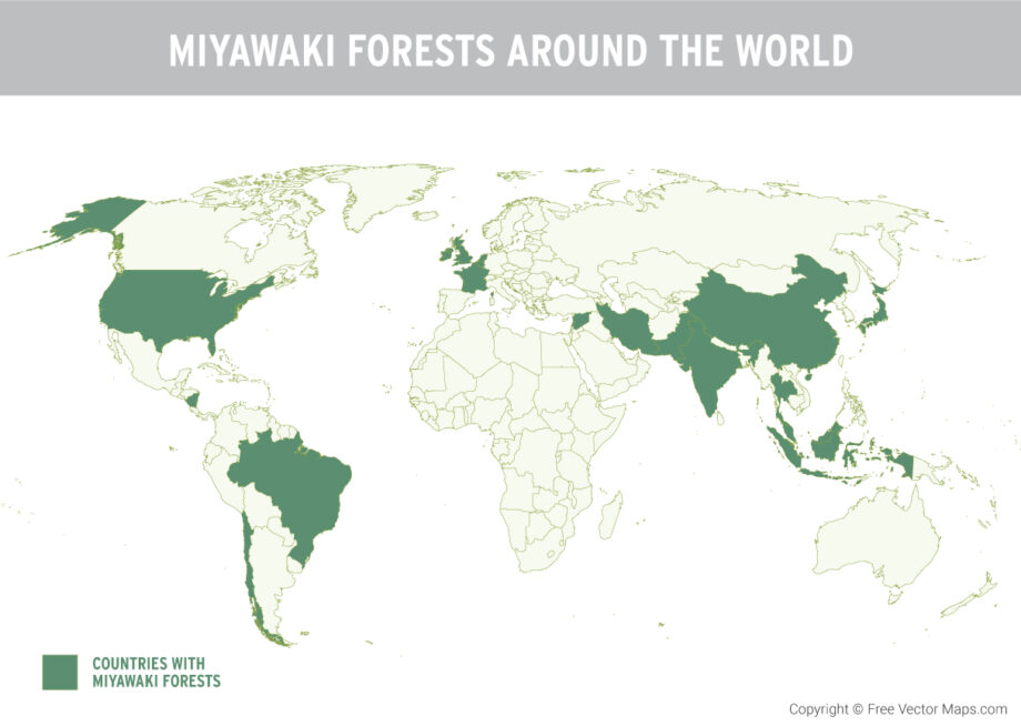 Miyawaki forest map