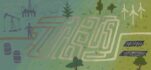 illustration of oil worker and maze leading to low-carbon future