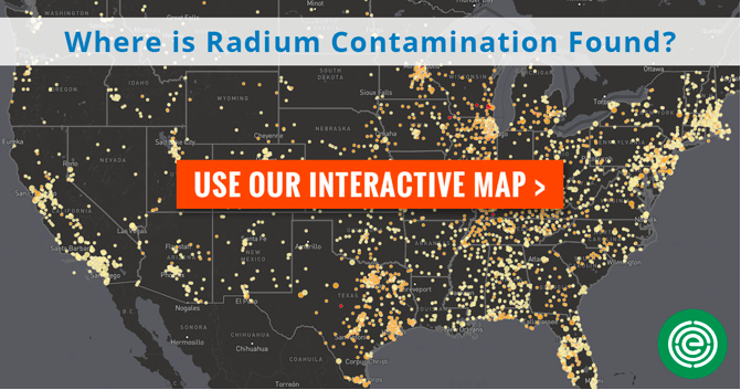 Interactive map of radium contamination in the U.S.