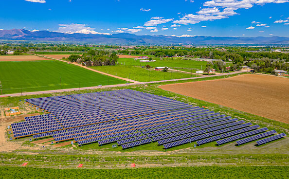 The newest crop found on the farm? Solar panels.