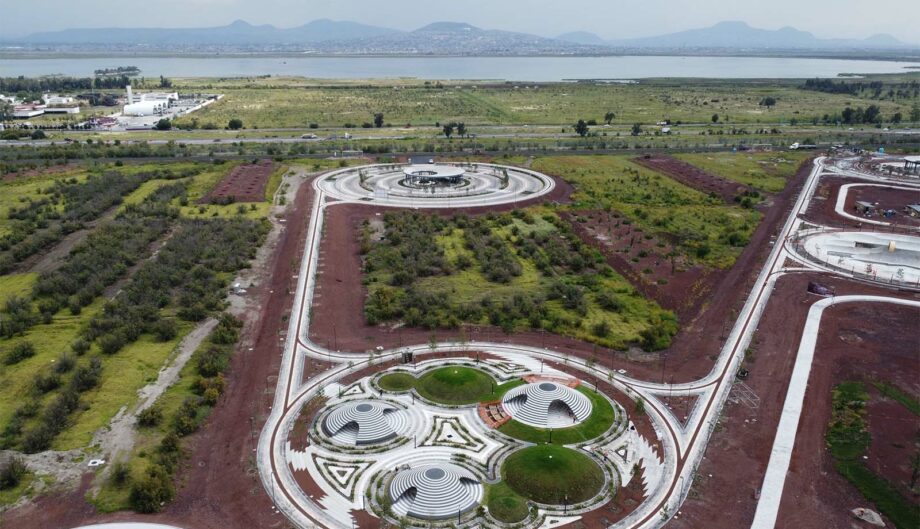 Aerial photo of Parque Ecológico Lago de Texcoco